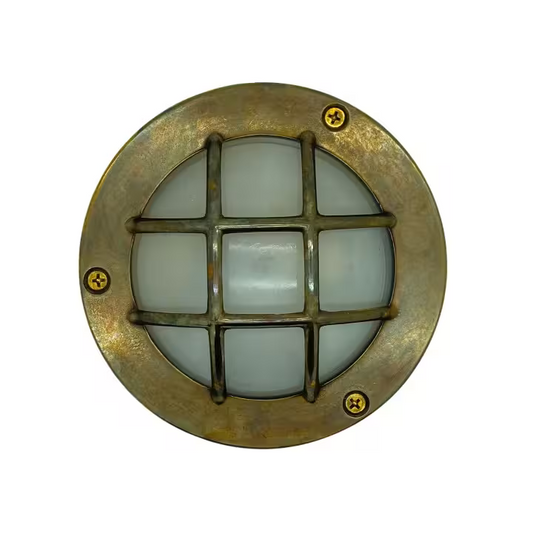 Compact Mini Circular Bulkhead Outdoor Light