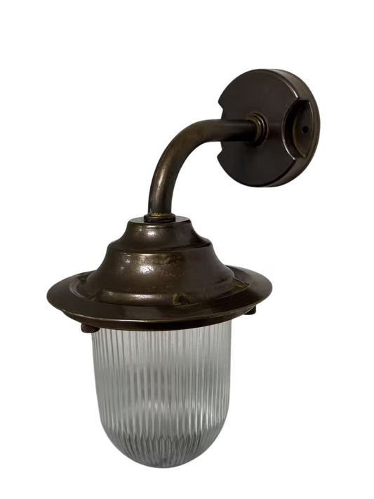 Outdoor Plain Goose Neck Wall Lantern