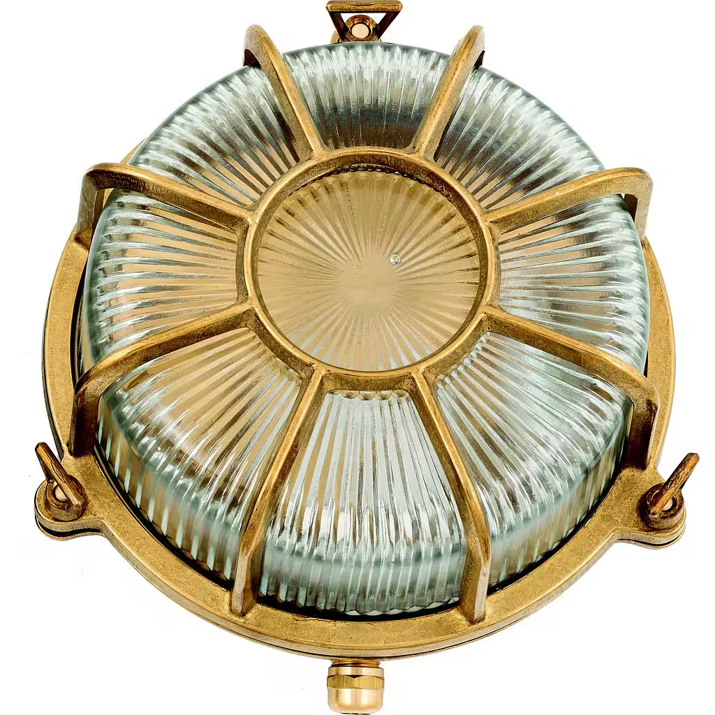 Extra Large Radial Porthole Bulkhead Outdoor Wall Light