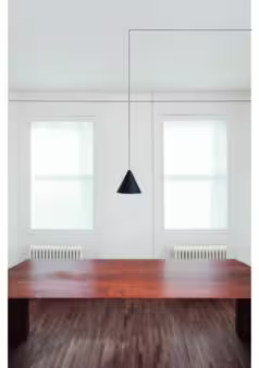String Light 12mt Cable Cone Head LED Pendant with Soft Touch Black