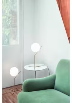 IC T1 High LED Table Lamp with Blown Glass Opal Diffuser