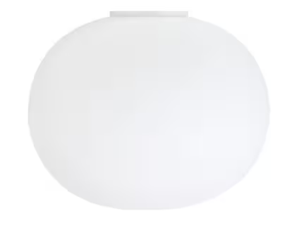 Glo-Ball Ceiling 2 Flush Mounted with Flashed Opaline Glass