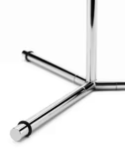 IC F1 Small Steel Floor Lamp with Blown Glass Opal Diffuser