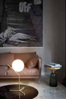 IC T1 High LED Table Lamp with Blown Glass Opal Diffuser