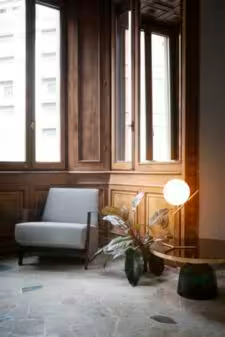 IC T1 High LED Table Lamp with Blown Glass Opal Diffuser