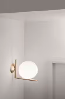IC C/W1 Wall or Ceiling Light with Blown Glass Opal Diffuser