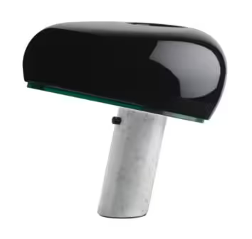 Snoopy Table Lamp with White Marble Base