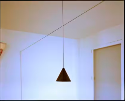 String Light 12mt Cable Cone Head LED Pendant with Soft Touch Black