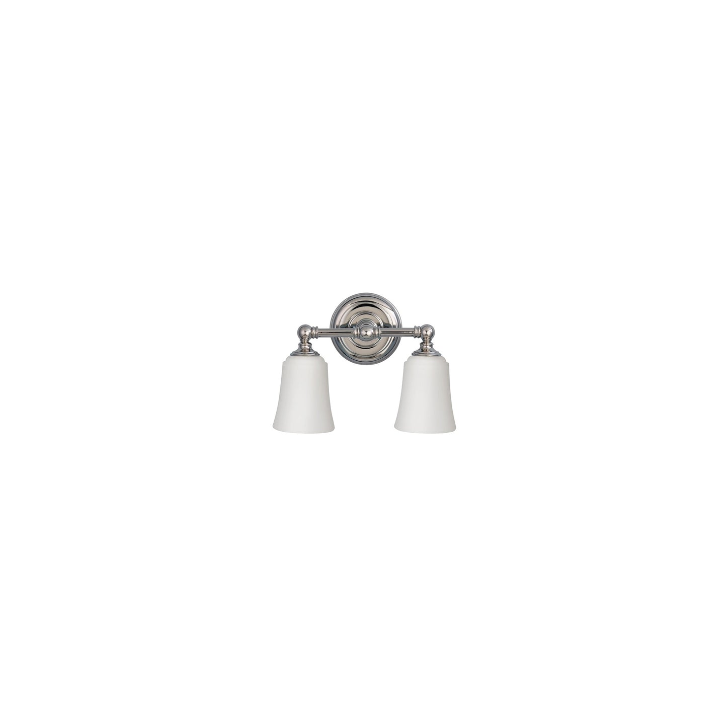 Huguenot Lake Double Above Mirror Light Polished Chrome
