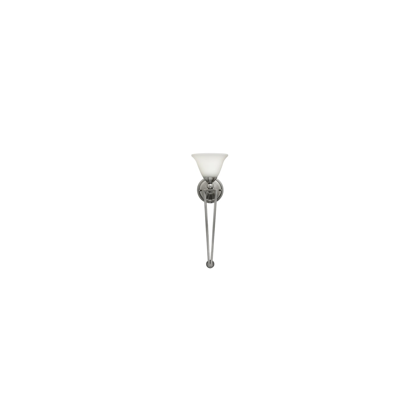 Bolla 1-Light Wall Torchiere Brushed Nickel