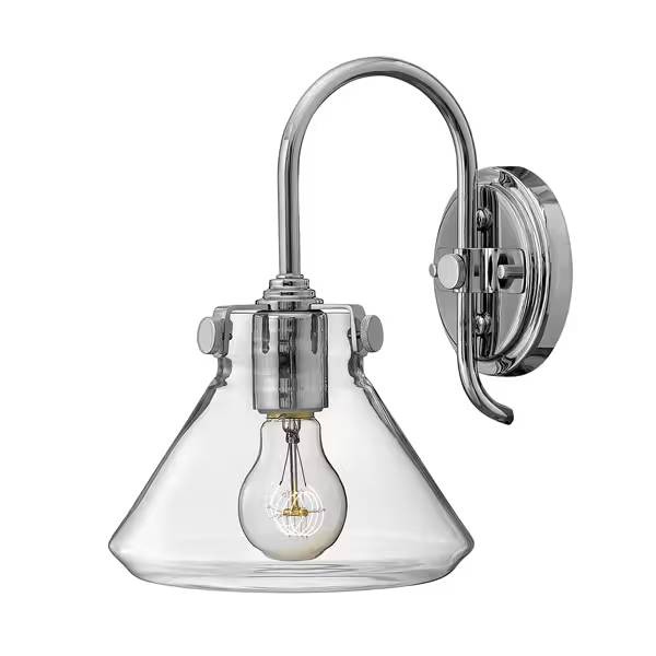 Congress Clear Glass Wall Light