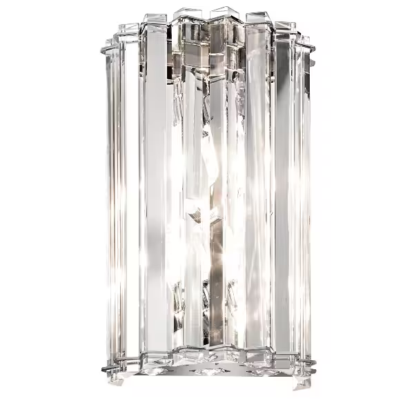 Crystal Skye 2lt LED Wall Light Polished Chrome