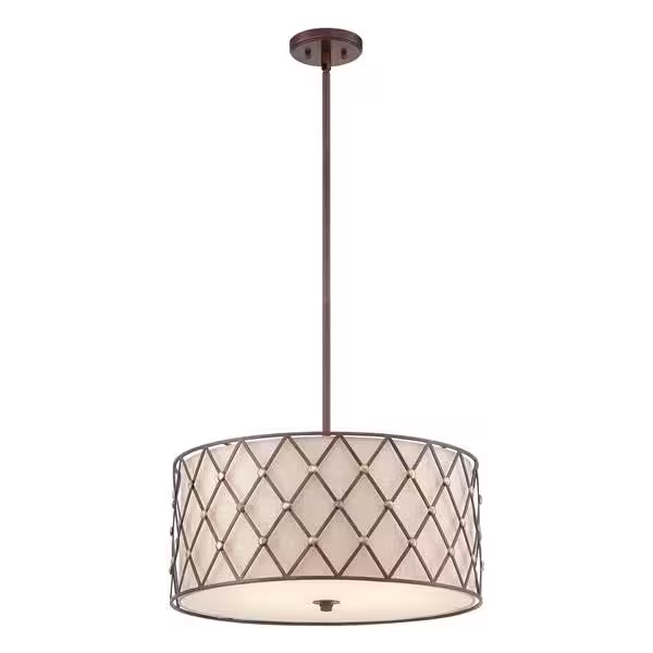 Brown Lattice Pendant