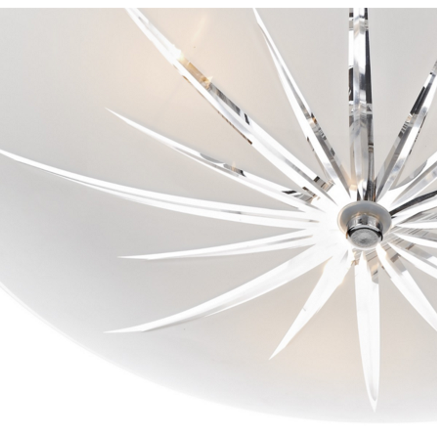 Albany 3-Light Semi Flush Mount with Frosted Glass