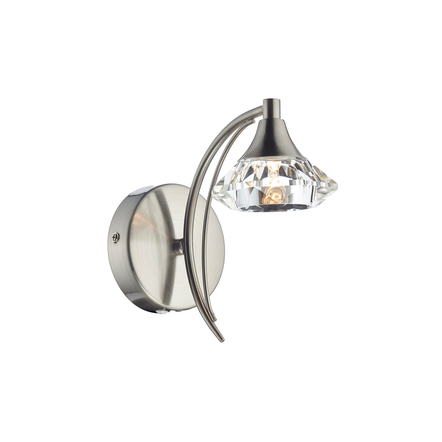 Luther Single Crystal Glass Wall Bracket