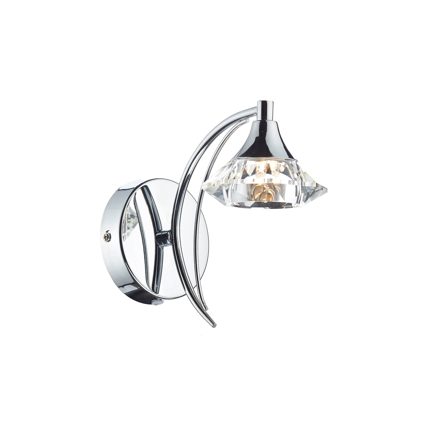 Luther Single Crystal Glass Wall Bracket