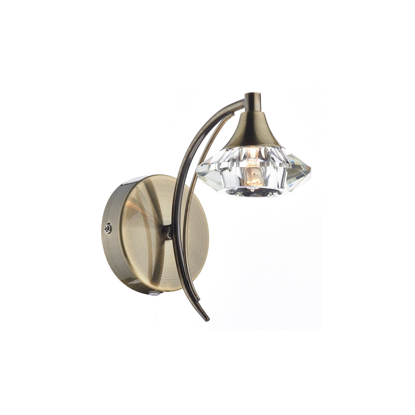 Luther Single Crystal Glass Wall Bracket