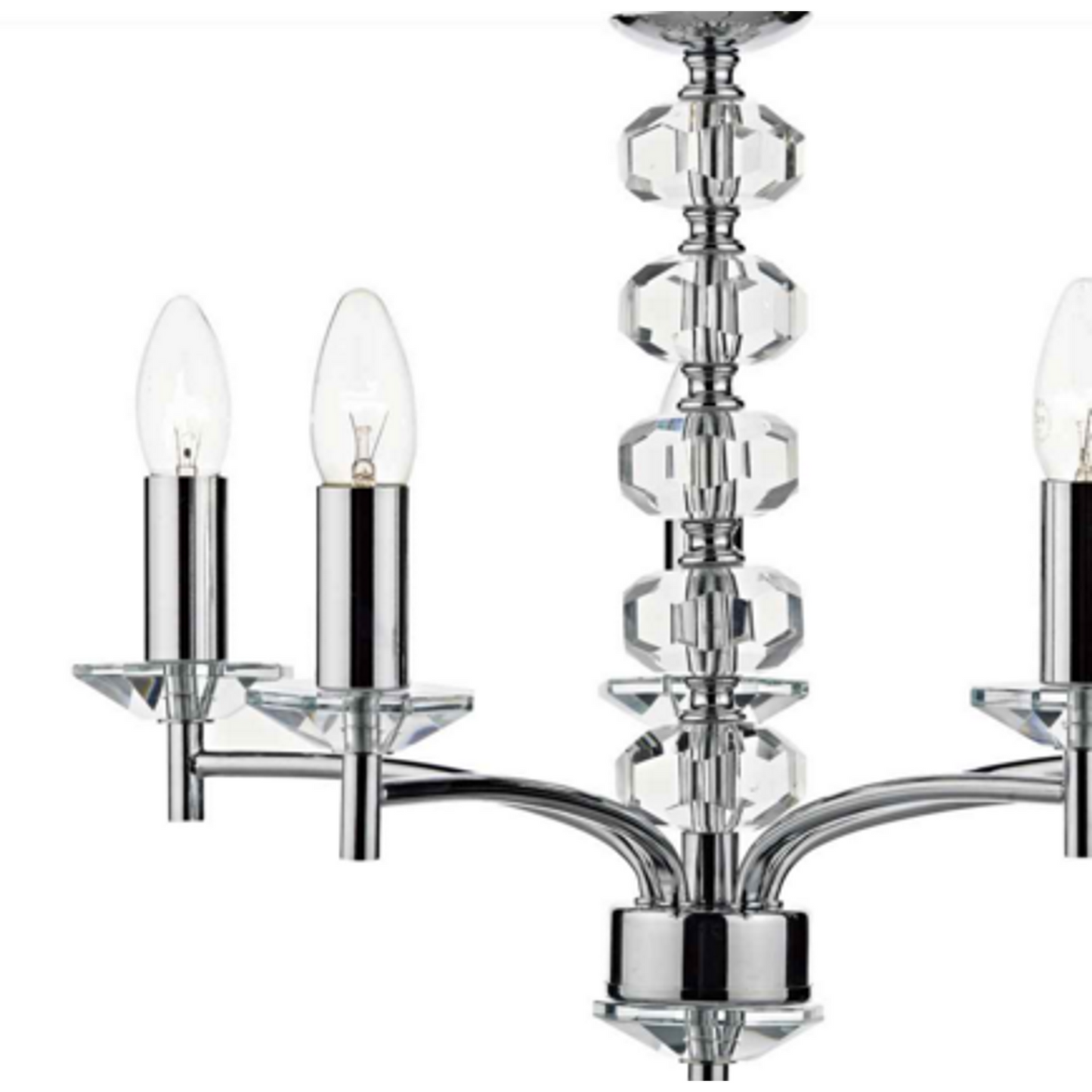 Oleana Five-Light Chrome Chandelier