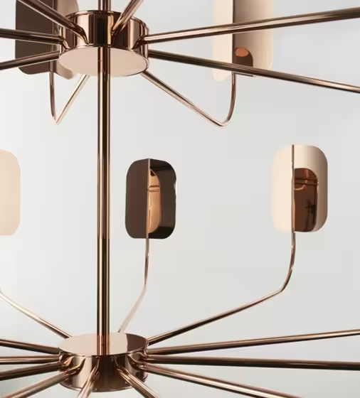 Leaf 24-Light Metal Chandelier