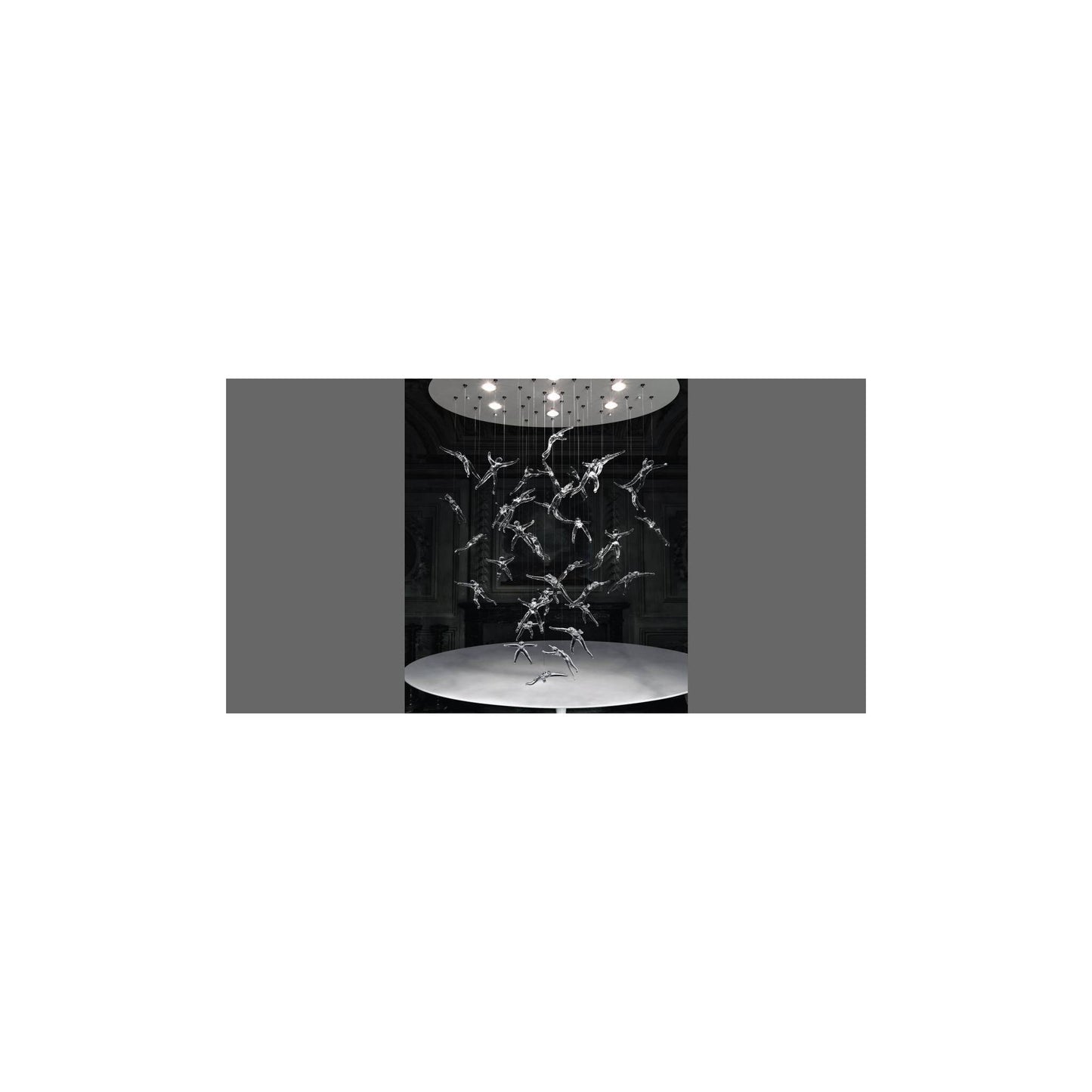 Angel Falls Single Pendant with Clear Crystal