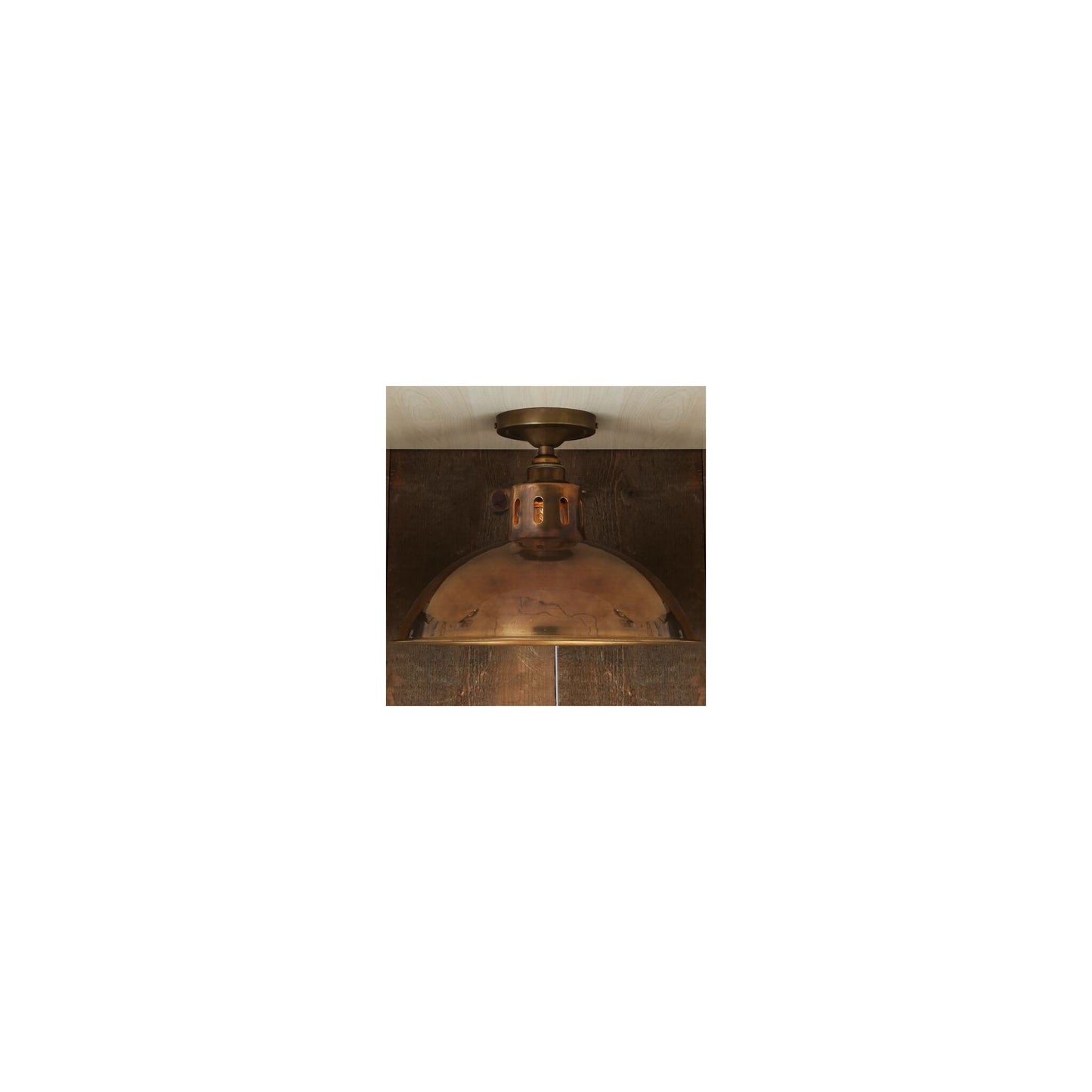 Paris Industrial Brass Ceiling Light