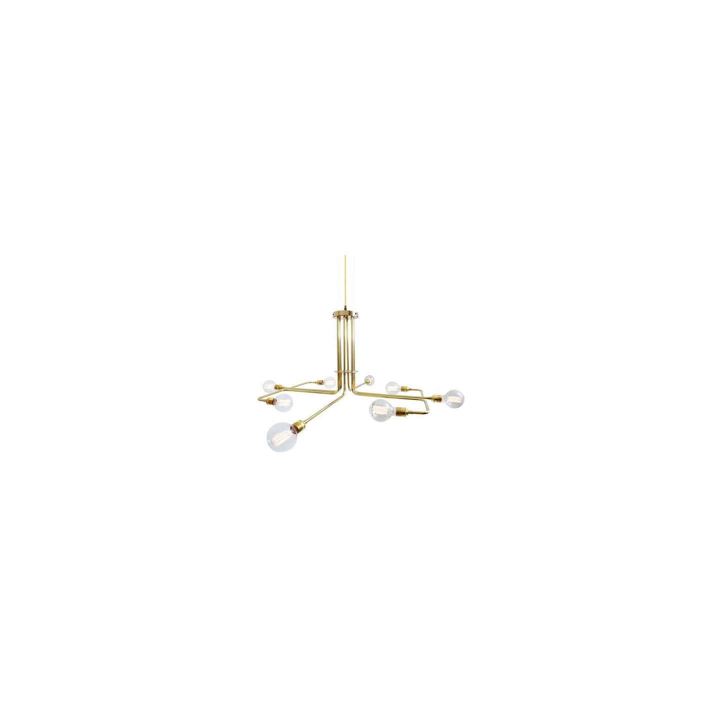 Amman 8-Light Chandelier Brass