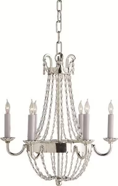 Paris Flea Market Chandelier with Seeded Glass