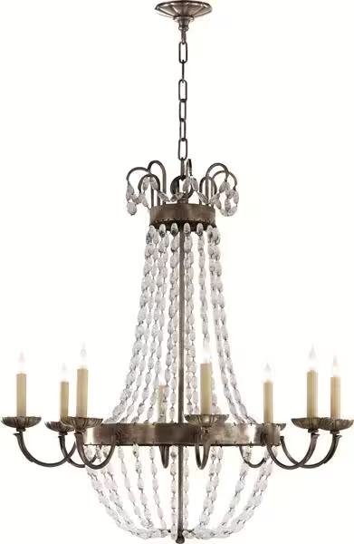 Paris Flea Market Chandelier with Seeded Glass