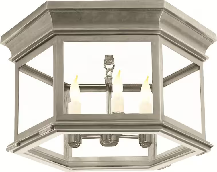 Club Large Hexagonal Flush Mount