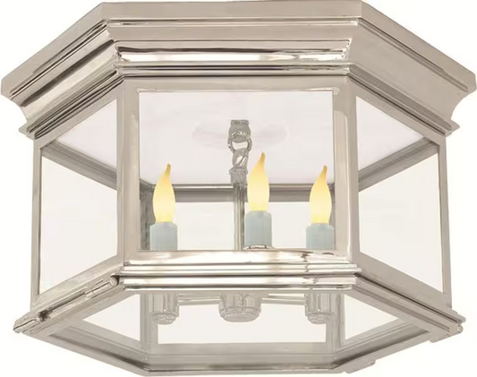 Club Large Hexagonal Flush Mount