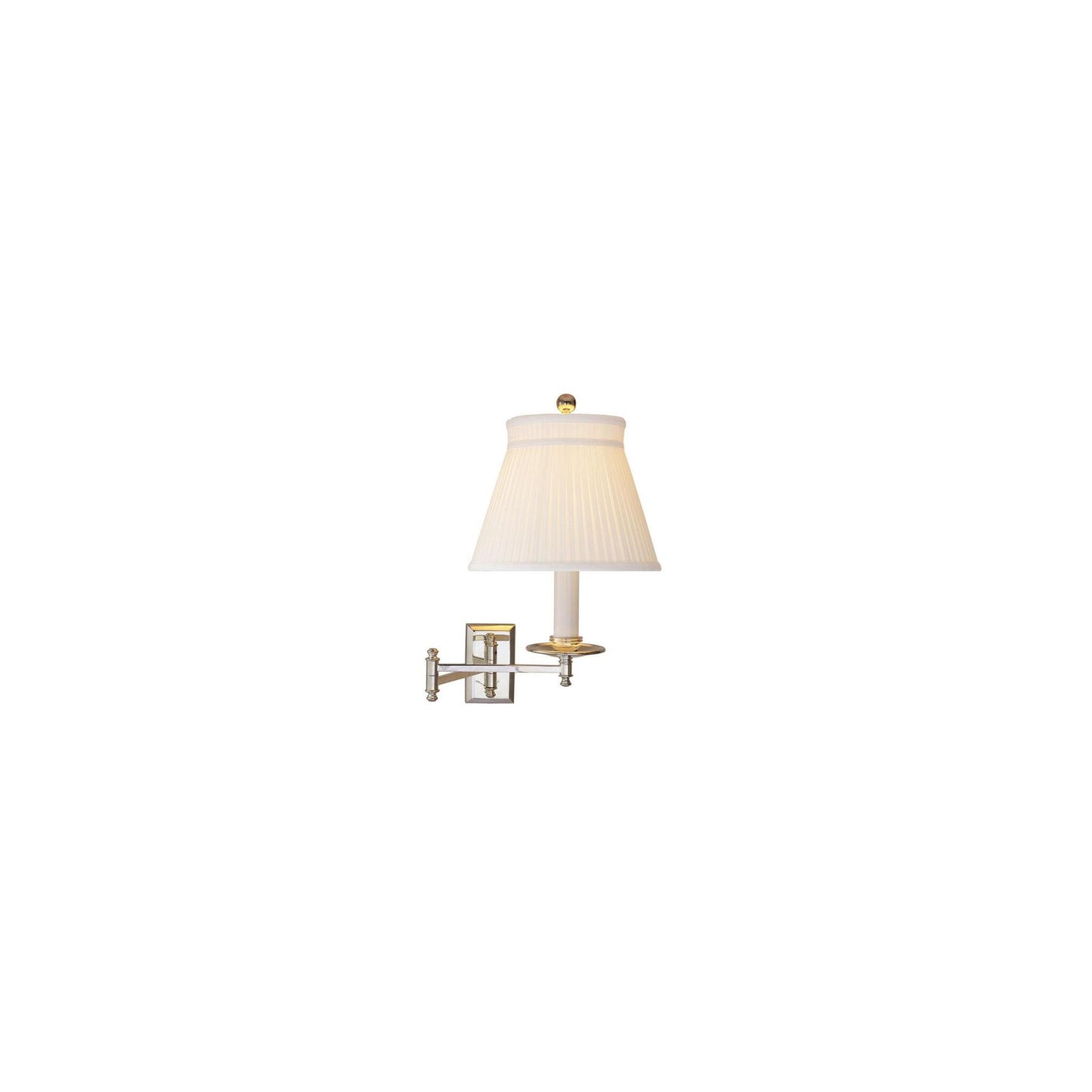 Dorchester Swing Arm Wall Light with Linen Shade