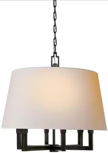 Square 6-Light Tube Pendant