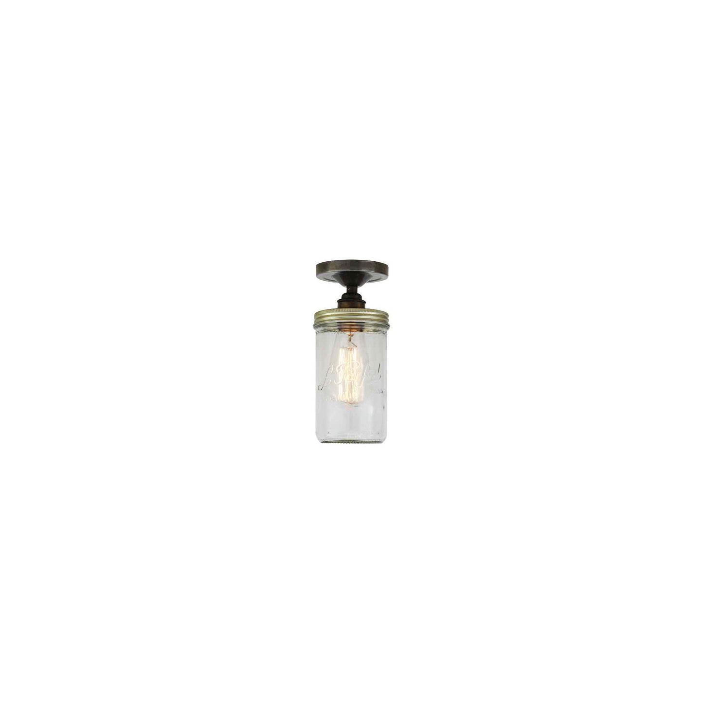 Jam Jar Flush Ceiling Fitting