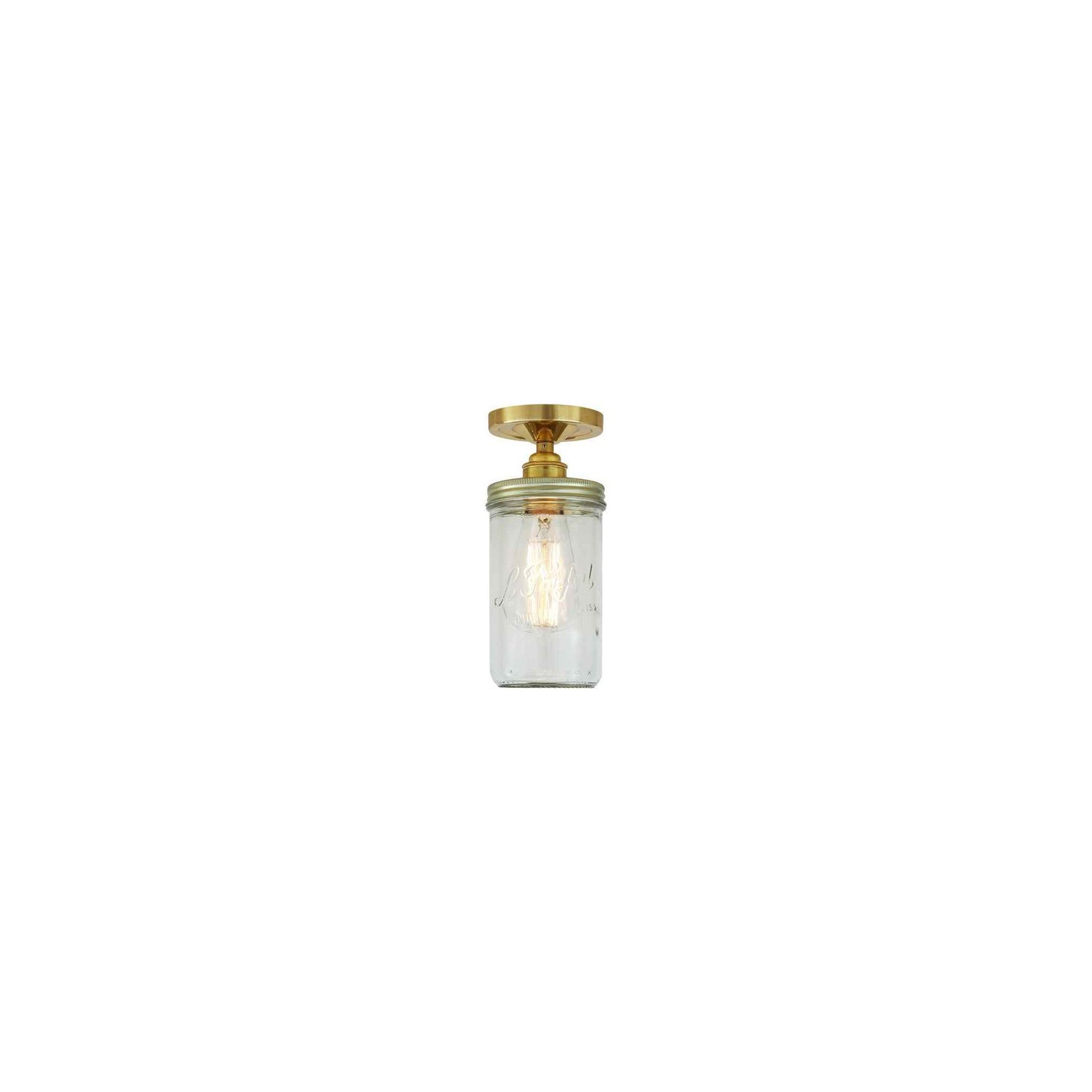 Jam Jar Flush Ceiling Fitting