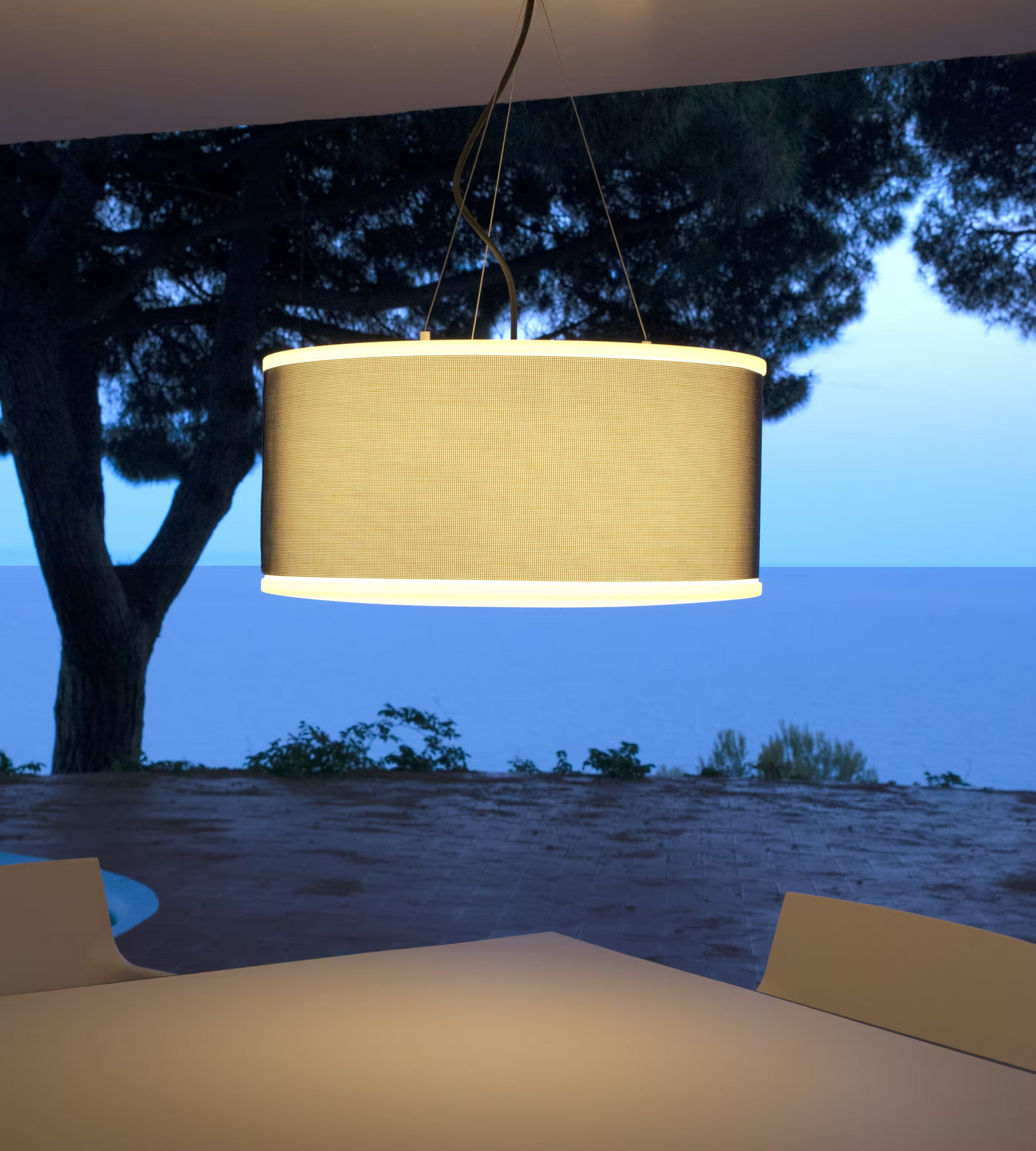 Cala IP65 Brown Outdoor Pendant