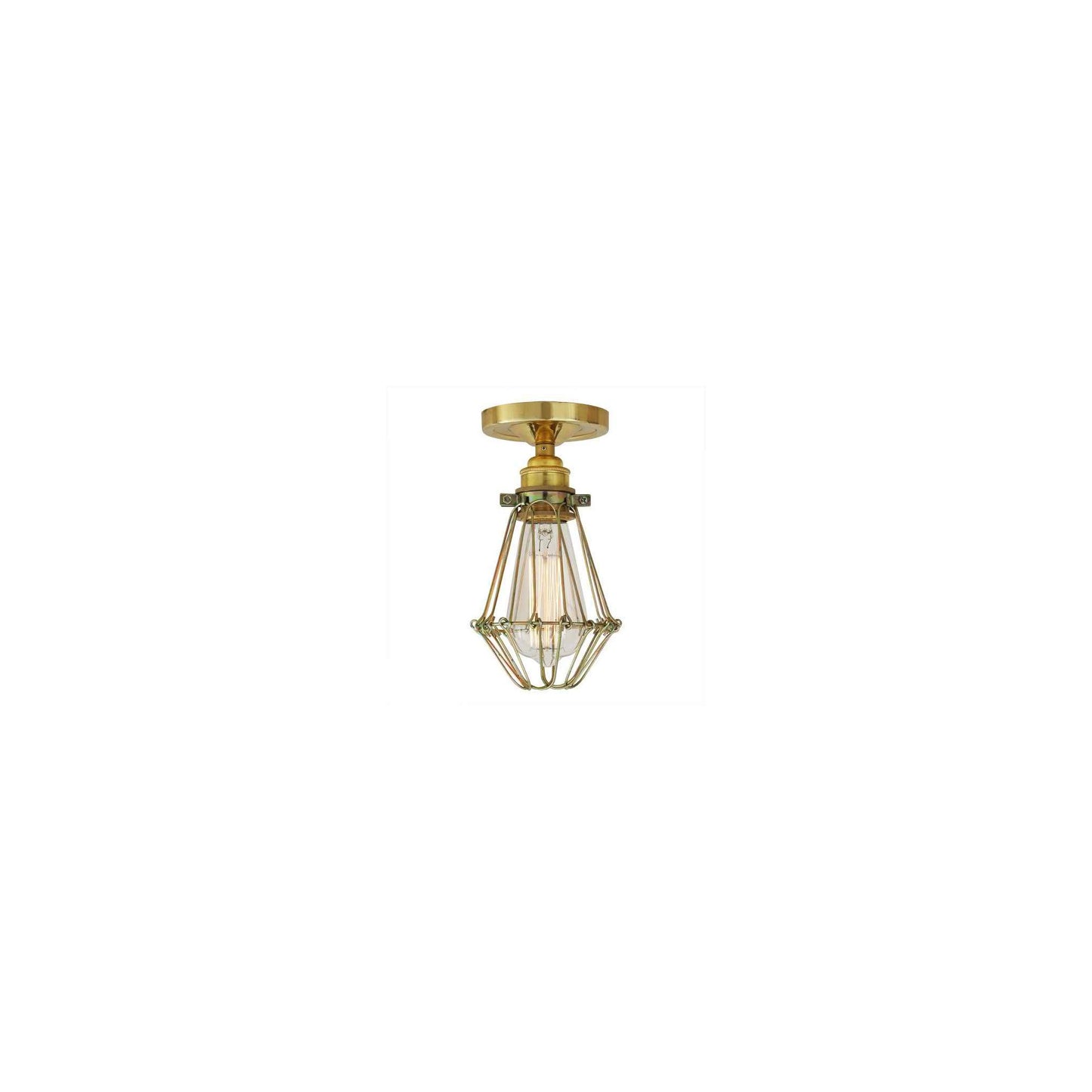 Apoch Industrial Cage Flush Ceiling Light