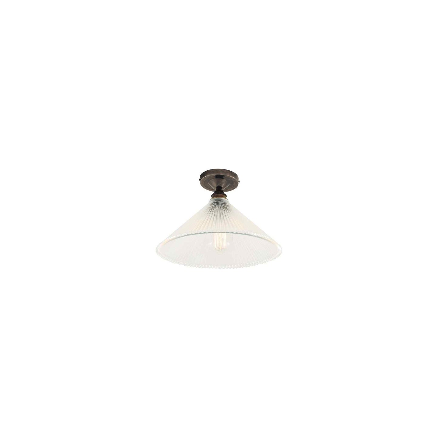 Hanoi Vintage Holophane Flush Ceiling Fitting