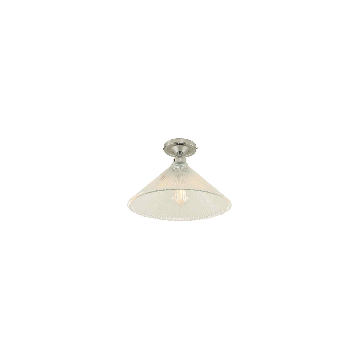Hanoi Vintage Holophane Flush Ceiling Fitting