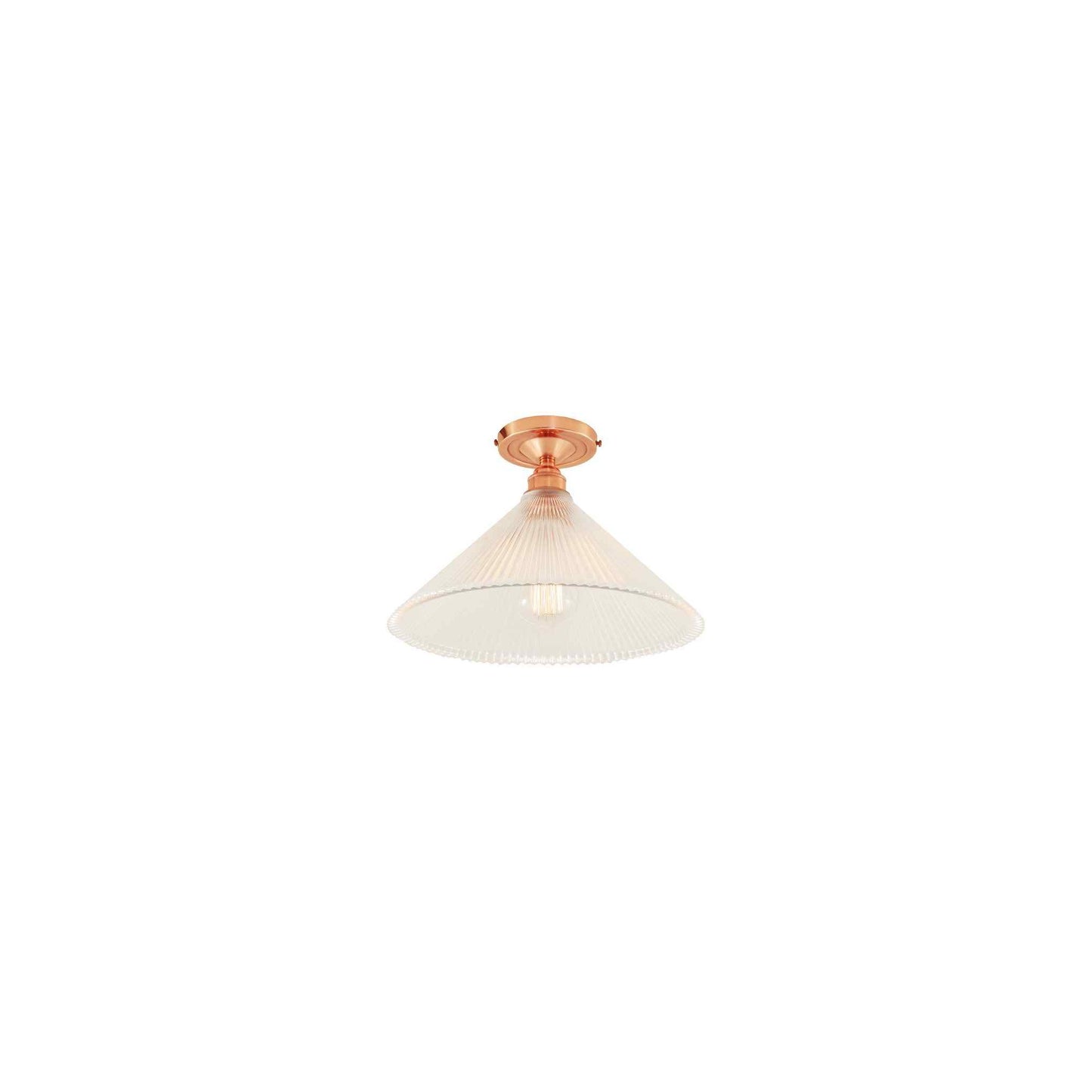 Hanoi Vintage Holophane Flush Ceiling Fitting