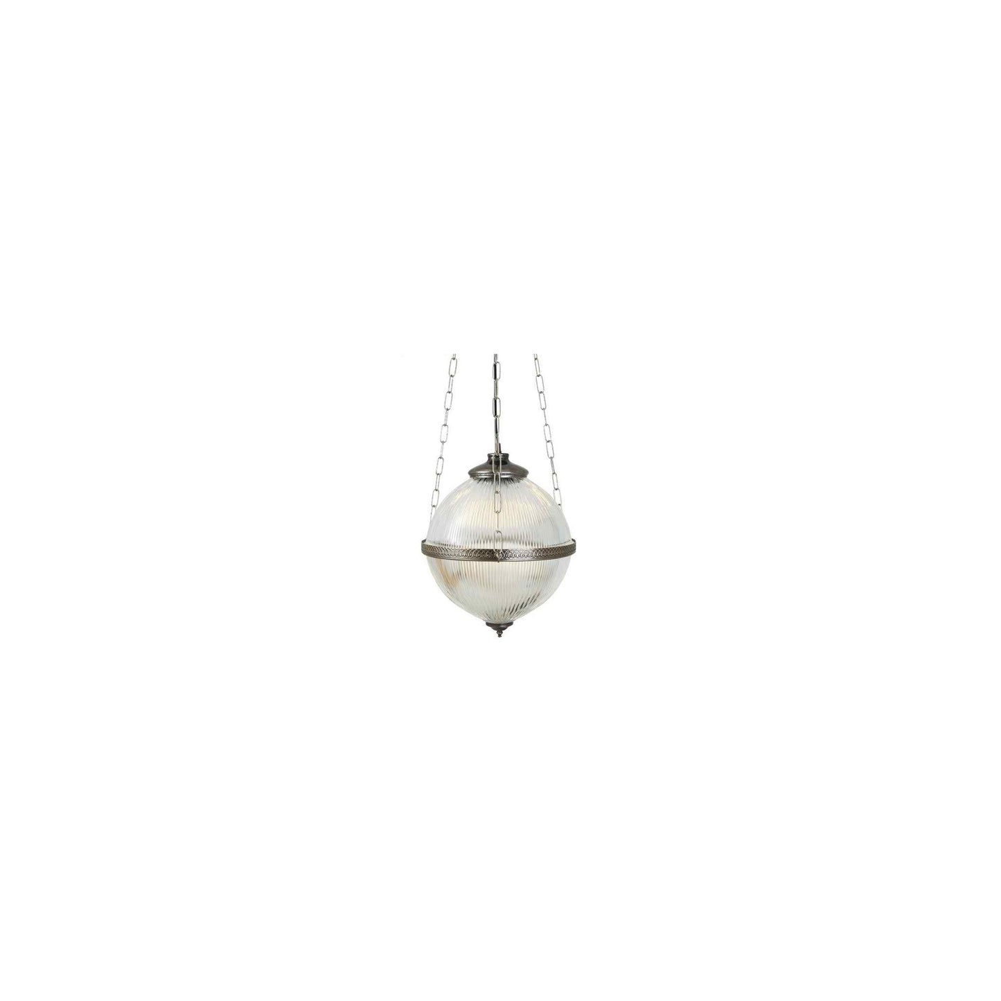 Blaenau 30cm Victorian Holophane Glass Pendant