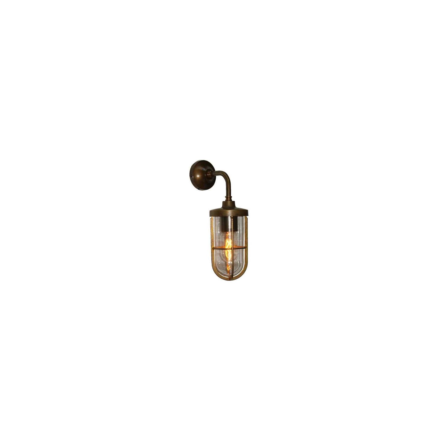 Carac Industrial Well Glass Wall Light IP65