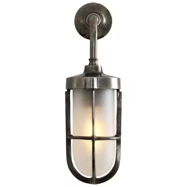 Carac Industrial Well Glass Wall Light