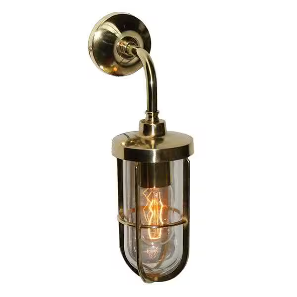 Carac Industrial Well Glass Wall Light