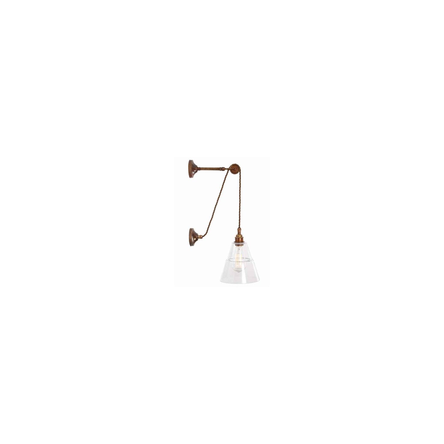 Rigale Coolie Industrial Pulley Wall Light