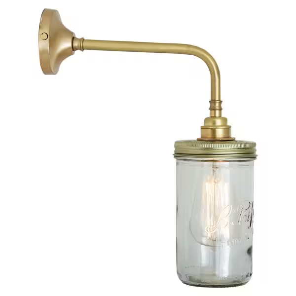 Jam Jar Industrial Wall Light