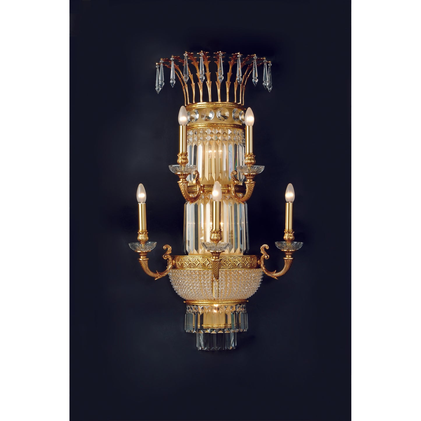 Royal Heritage Scholer Crystal Wall Light