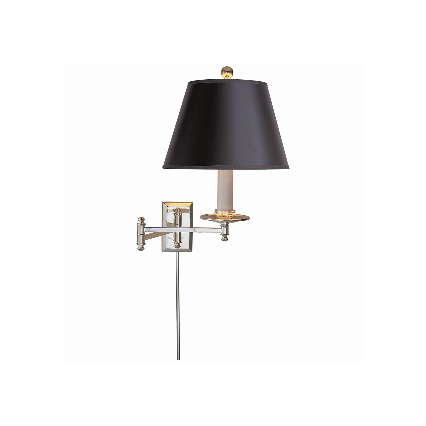 Dorchester Swing Arm Wall Light with Linen Shade