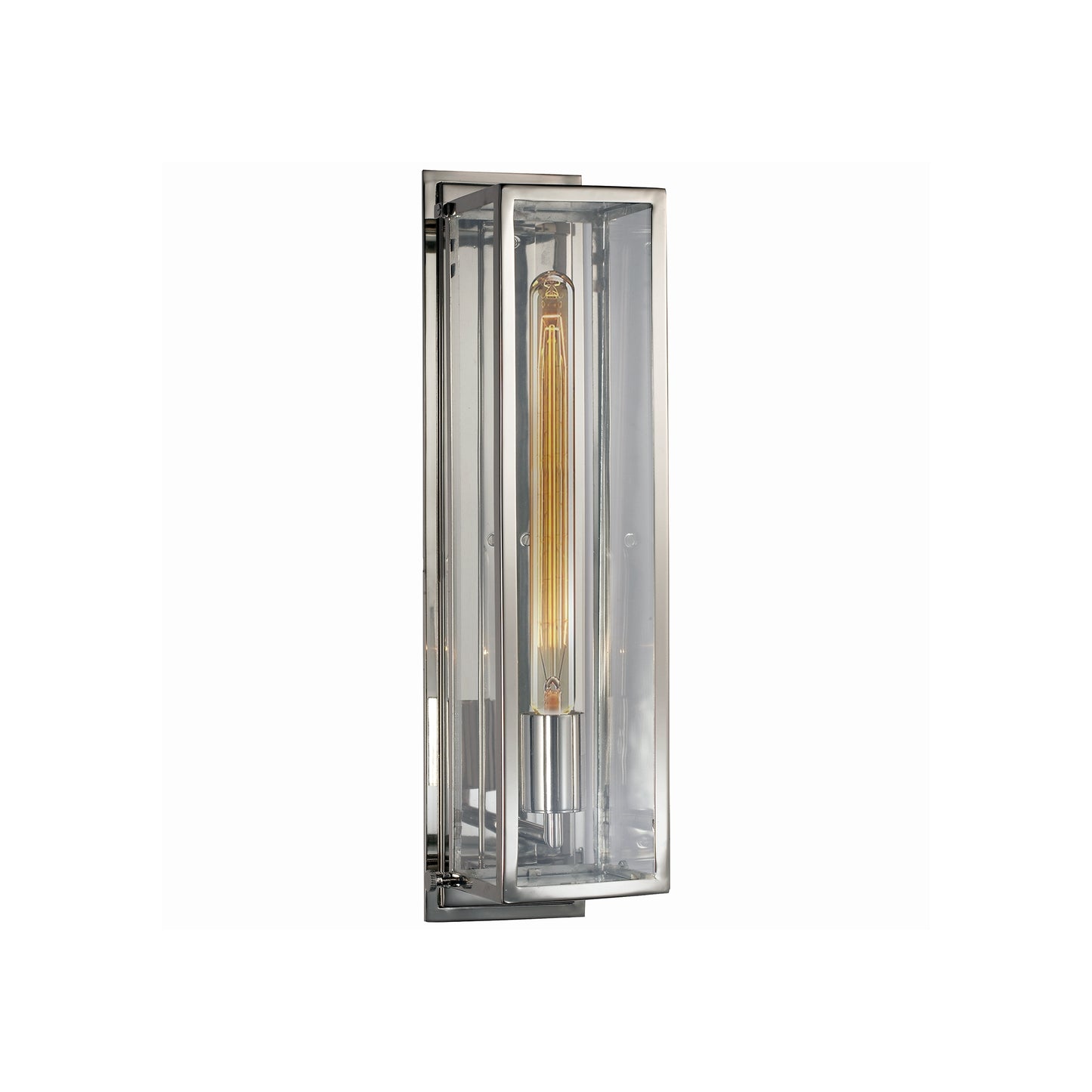 Belden Clear Glass Square Wall Light