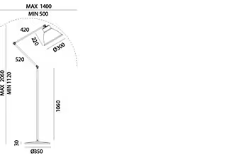 Loft Functional Indoor Floor Lamp Brass