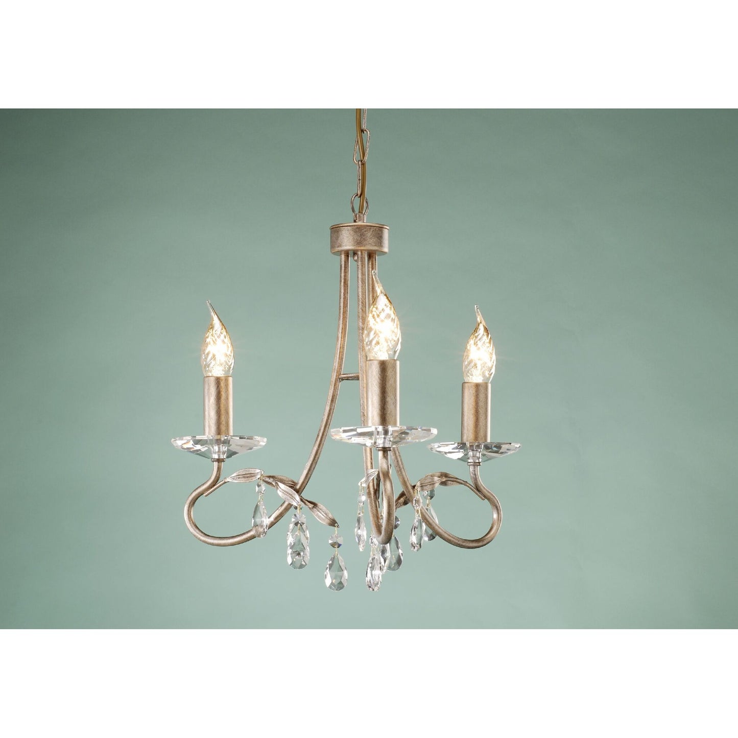 Christina 3-Light Chandelier Silver/Gold